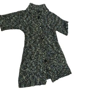 Tabitha Textured Knit Button Front Cardigan Sweater Multi Color Size S